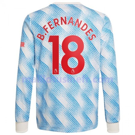 Maillot de Foot Manchester United Bruno Fernandes 18 Extérieur 2021-22 Manches Longues Maillot de Foot Manchester United Bruno Fernandes 18 Extérieur 2021-22 Manches Longues